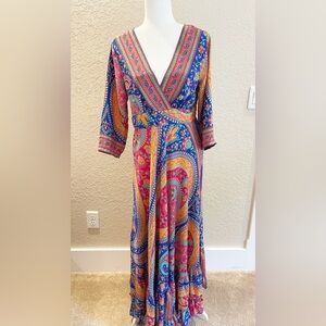 Kanishka paisley maxi dress